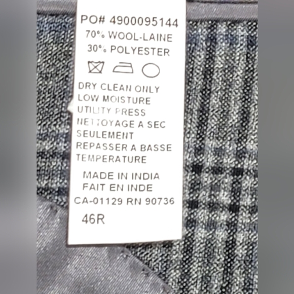 Lauren Ralph Lauren Men's Wool Blend Gray 2 Button Blazer Sportcoat 46R - Picture 5 of 14